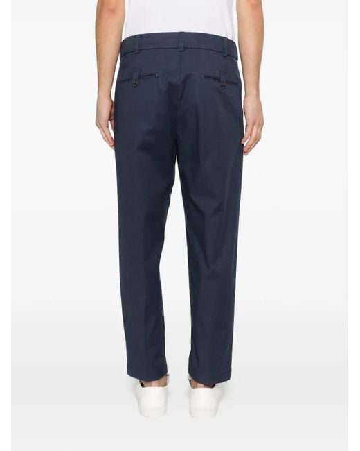 Eleventy Blue Elasticated-Waist Trousers for men
