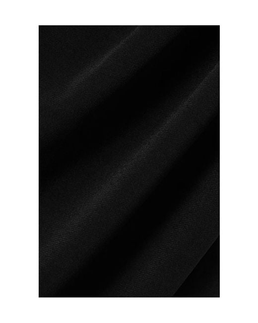 Brandon Maxwell Black Ruched Jersey Gown