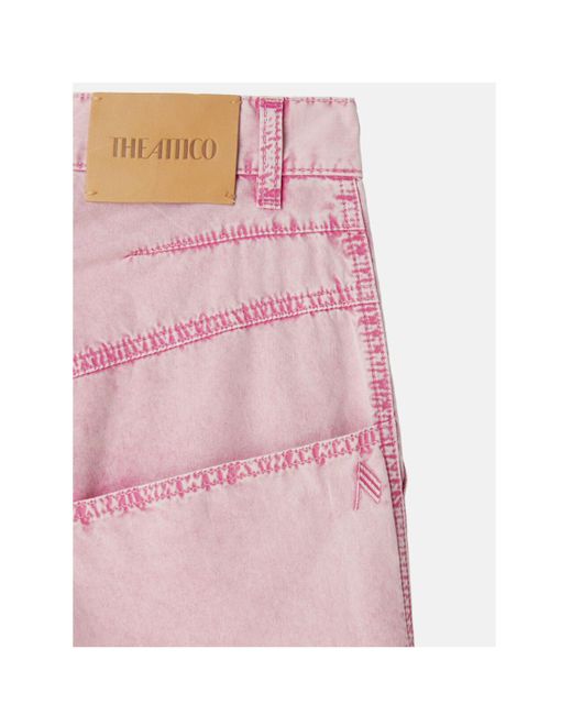 The Attico Pink Belt-Loop Casual Pants