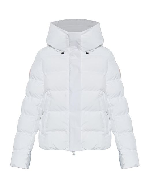 Save The Duck White Arena Hooded Quilted Jacket
