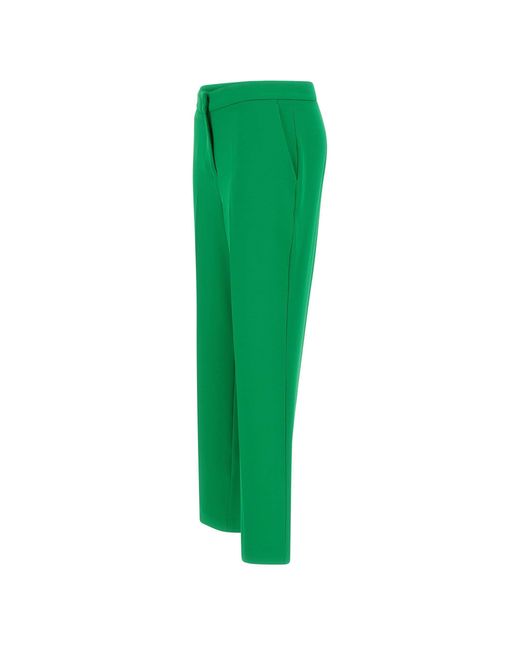 Kaos Green Pressed-Crease Trousers