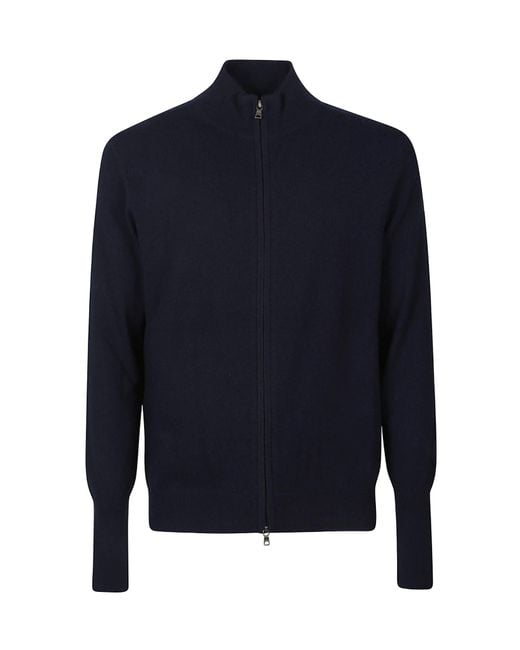 Ballantyne Blue Zip-Up Knitwear for men