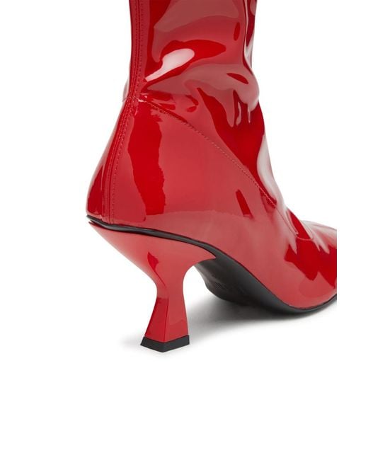DIESEL Red D-Amber-Ankle Boots