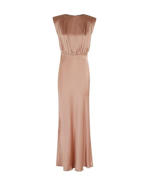 Semicouture Brown Casilda Maxi Dress