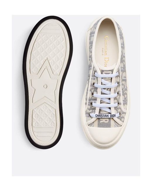Dior White Walk'N' Low-Cut Casual Sneakers