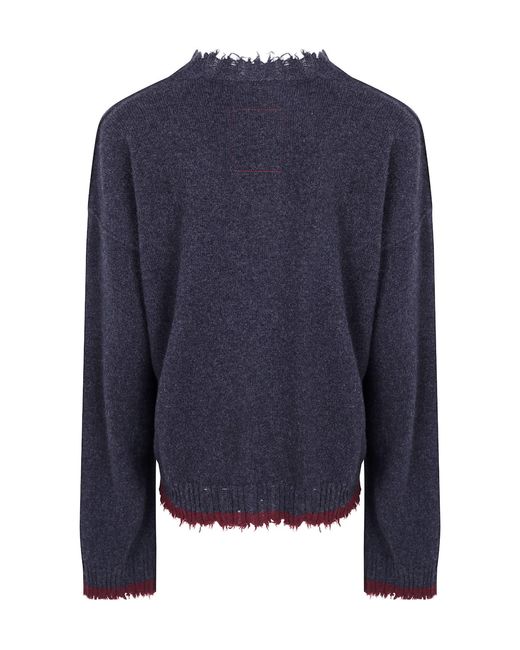Uma Wang Blue Long-Sleeved Sweater