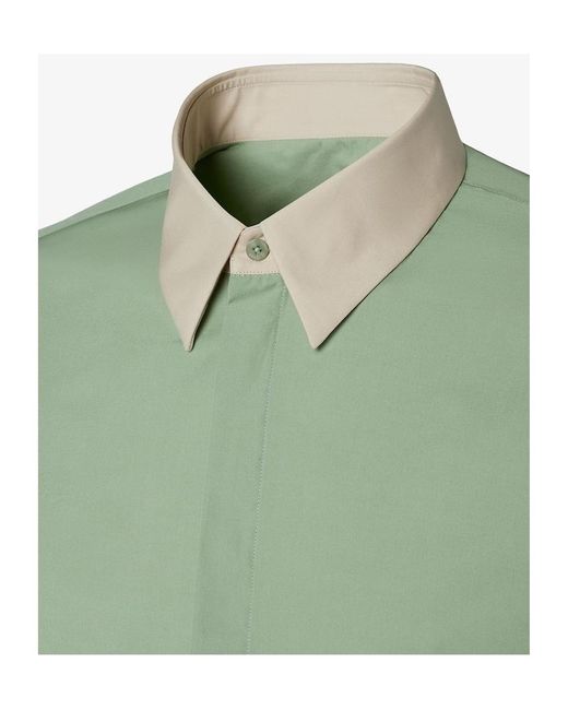 Fendi Green Light Poplin Shirt for men
