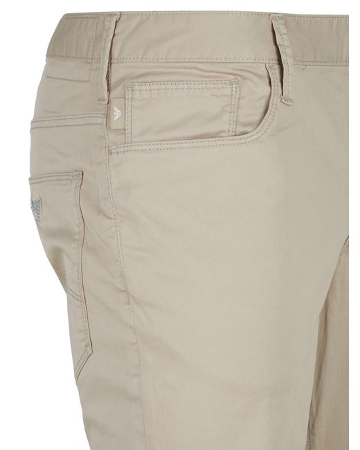 Emporio Armani Gray Straight Casual Pants for men