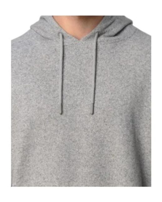 K-Way Gray Long-Sleeved Hooded Sweatshirt for men