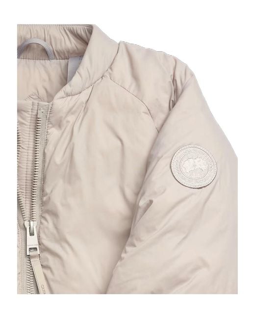Canada Goose Gray Elba Down Bomber Jacket