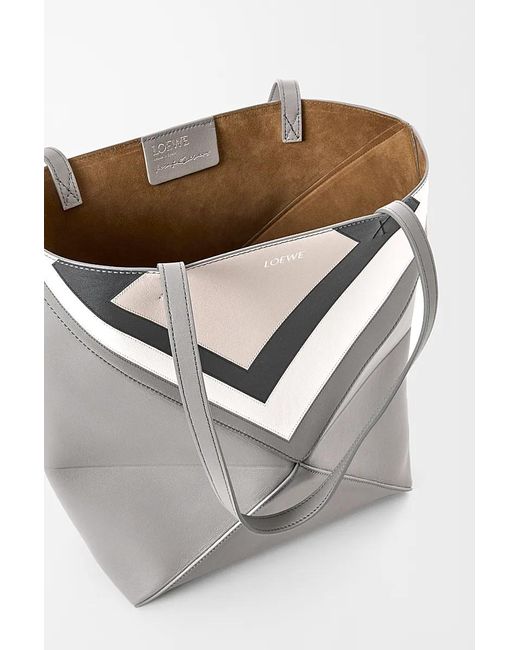Loewe Gray Medium Puzzle Fold Tote Bag