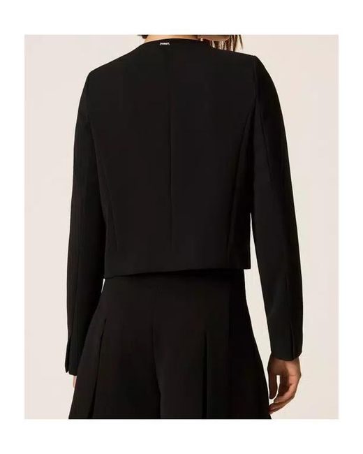 Twinset Black Crêpe Jacket