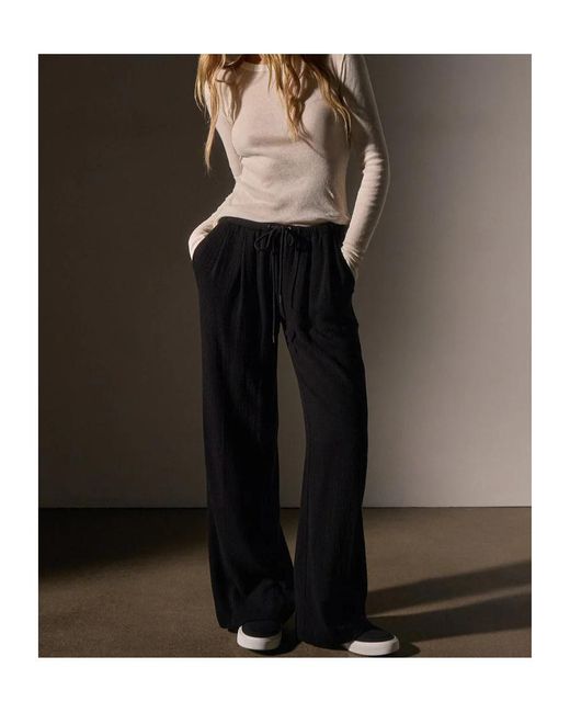 James Perse Natural Long-Sleeve Ribbed Sweater