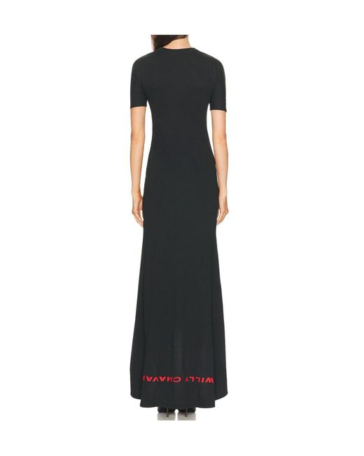 Willy Chavarria Black Welcome To America Dress