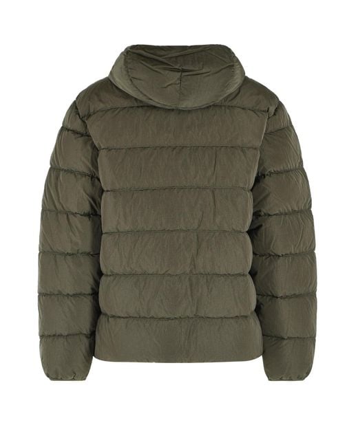 C P Company Green Quilted Cotton Clothing for men