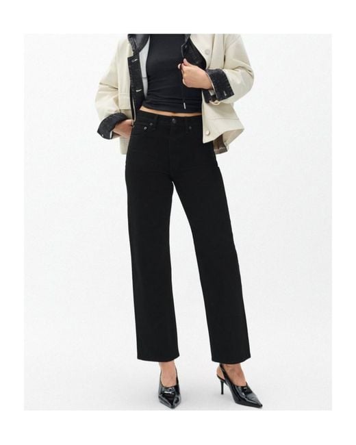 Rag & Bone Black Shea Belt Loop Jeans