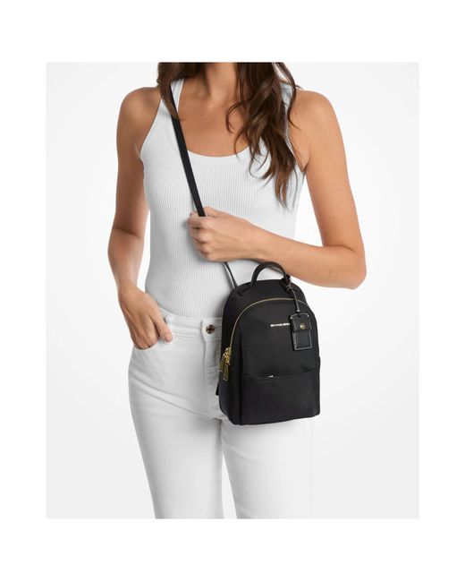 Michael Kors Black Logo Lettering Extra-Small Backpack
