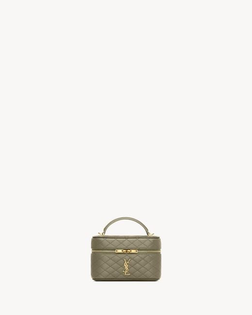 Saint Laurent Natural Gaby Vanity Bag