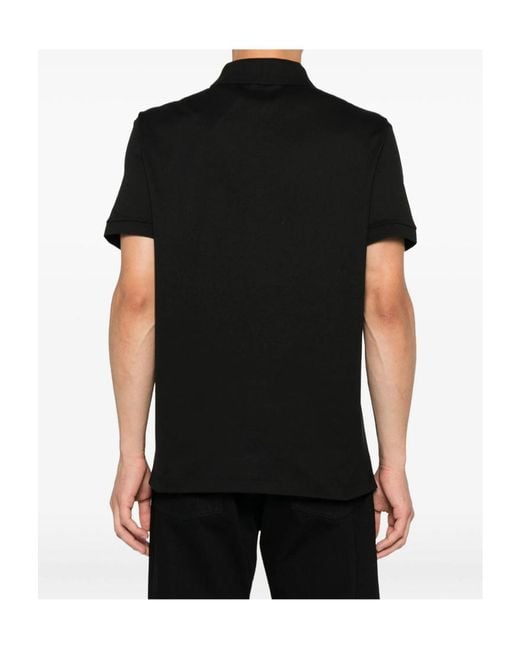 Paul & Shark Black Embroidered Polo Shirt for men