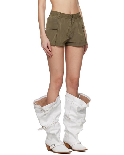 R13 Gray Pocket Shorts