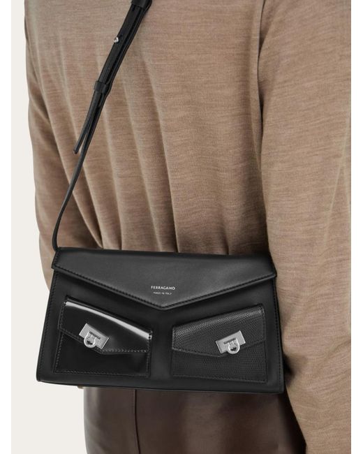 Ferragamo Black Ferragamo Multipocket Mini Bag