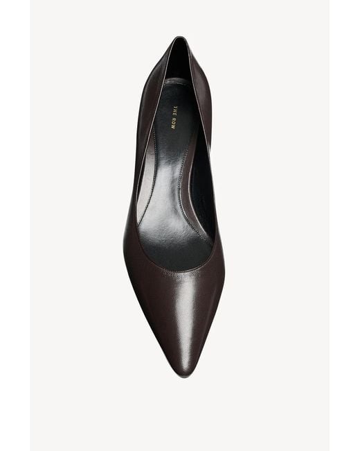 The Row Brown Liliisa Kitten Two Pumps