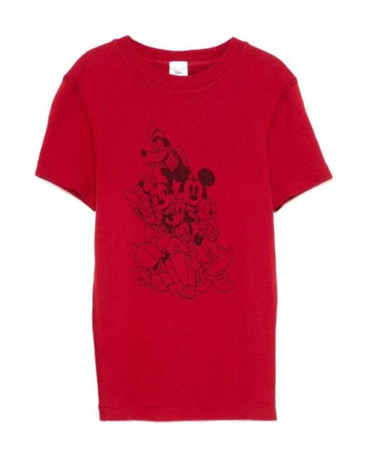 Re/done Red Short-Sleeved T-Shirt