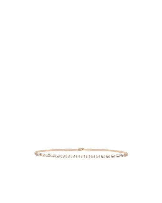 Max Mara White Metal Buckle Belt