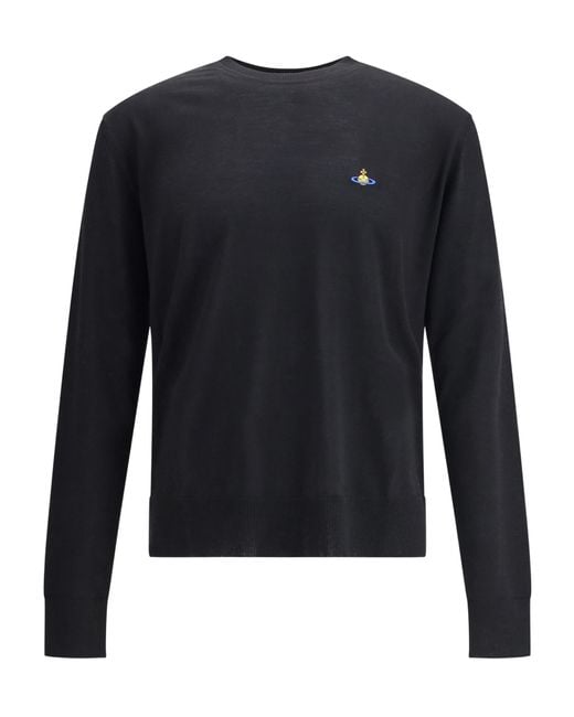 Vivienne Westwood Blue Alex Crewneck Jumper for men