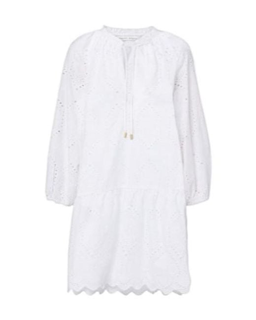 Heidi Klein White Rhode Island Broderie Anglaise Minidress