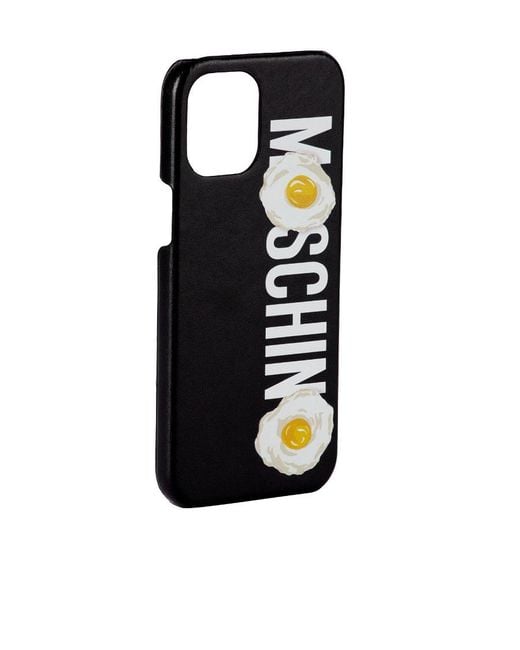 Moschino Black Logo Egg Iphone 12 Pro Max Mobile Phone Case for men