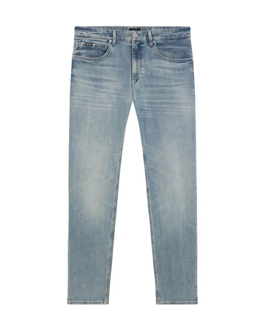 Boss Blue Belt Loop Jeans for men