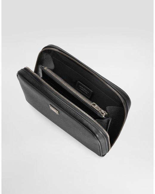 Dolce & Gabbana Black Sicily Clutch Bag for men