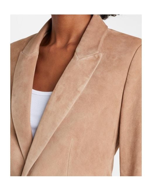 FRAME Natural Single-Breasted Suit Jacket