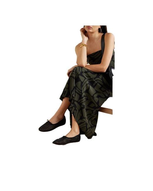 Loeffler Randall Black Mesh Ballet Flats