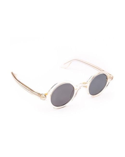Moscot White Zolman Tinted Sunglasses for men