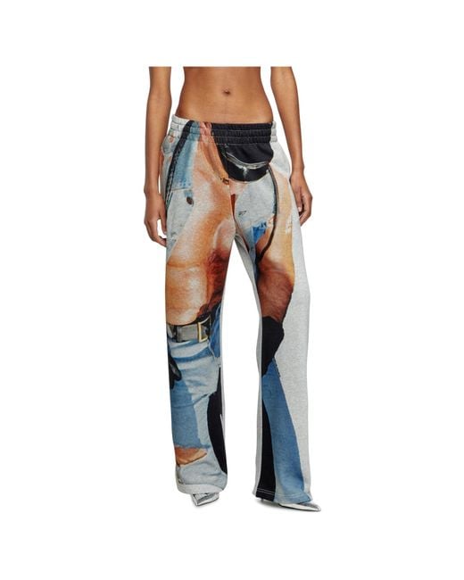 DIESEL Blue X Tom Of Finland Foundation Graphic-Print Trousers for men