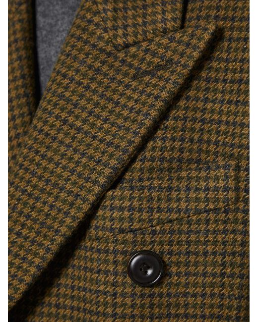 Acne Green Double Breasted Logo Patch Coat
