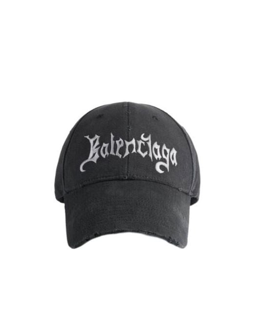 Balenciaga Black Sketchy Cap for men