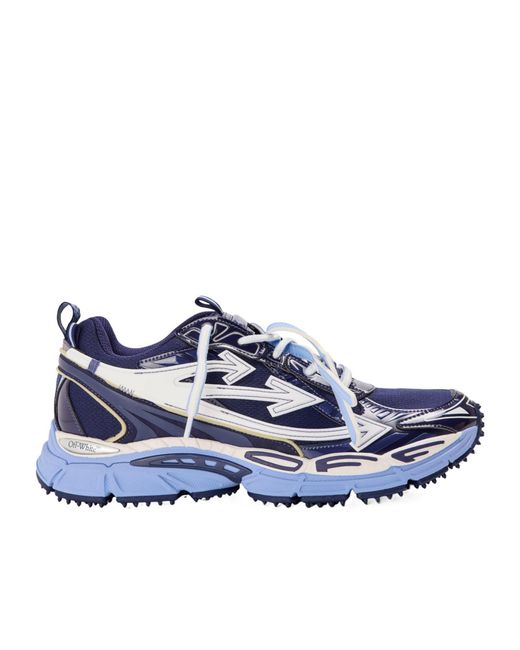Off-White c/o Virgil Abloh Blue Retro-Inspired Comfort Sneakers for men