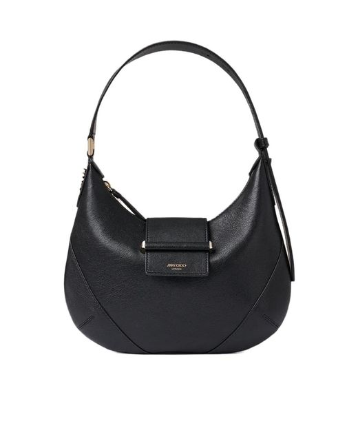 Jimmy Choo Black Bar Hobo Small