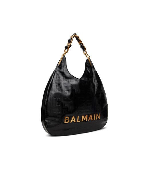 Balmain Black Large 1945 Soft Bag