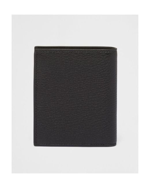 Prada Black Leather Wallet for men