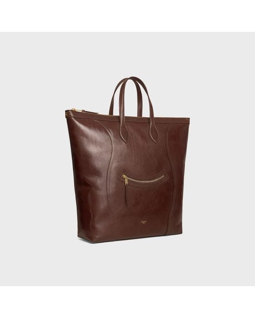 Céline Brown Vertical Cabas Smile Luggage for men