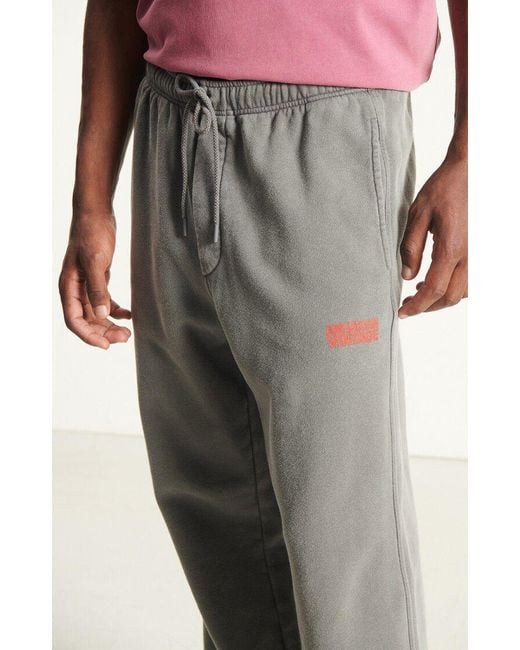 American Vintage Gray Drawstring Sweatpants for men