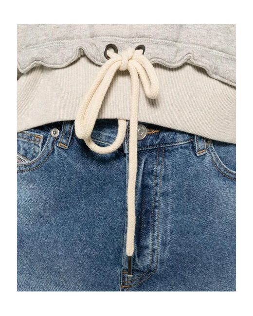 DIESEL Blue De Helios Denim Shorts