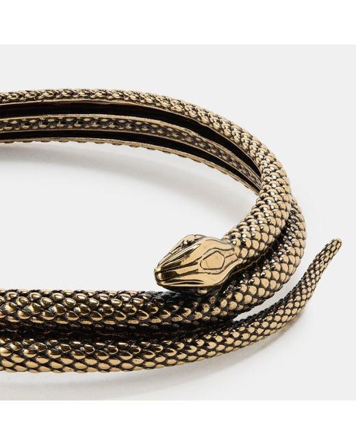 Chloé White Antique Snake-Shaped Bracelet