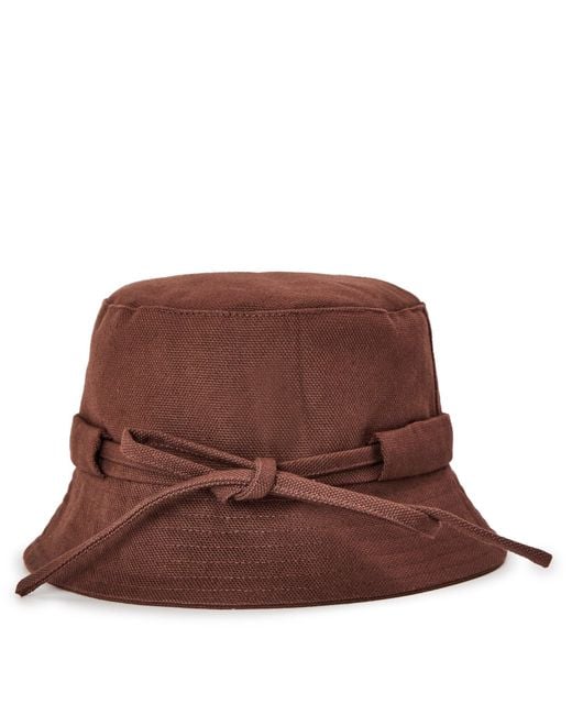 Jacquemus Brown Lightweight Bucket Hat