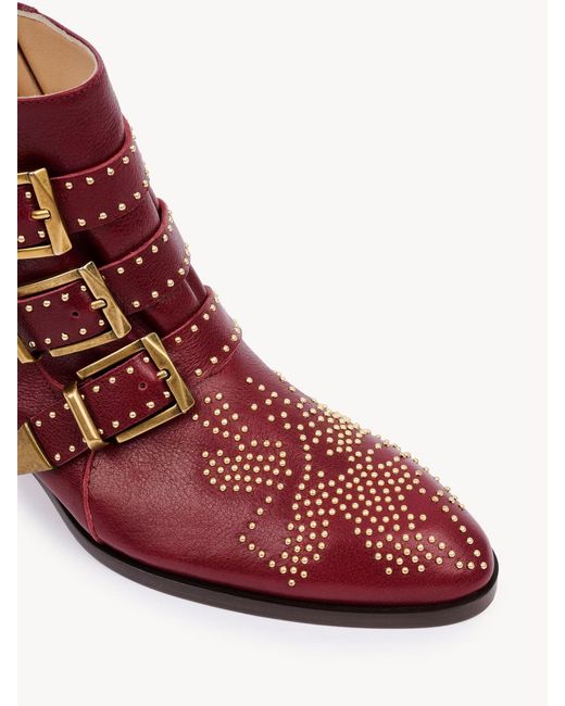 Chloé Red Chloé Susanna Ankle Boots