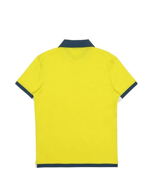 Prada Yellow Logo Polo Shirt for men
